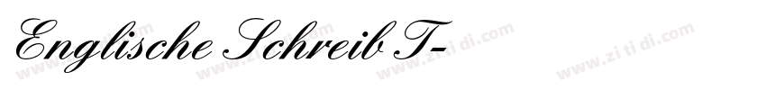 Englische Schreib T字体转换